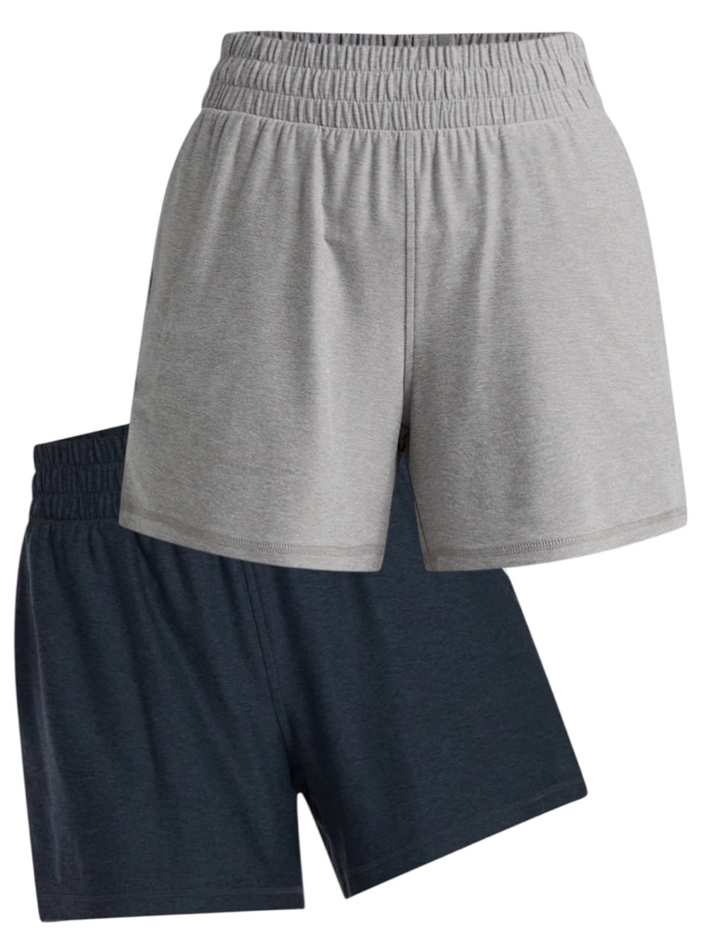 ATHLETIC WORKS ButterCore Soft Performance Gym Shorts (2 Pairs) Size Small